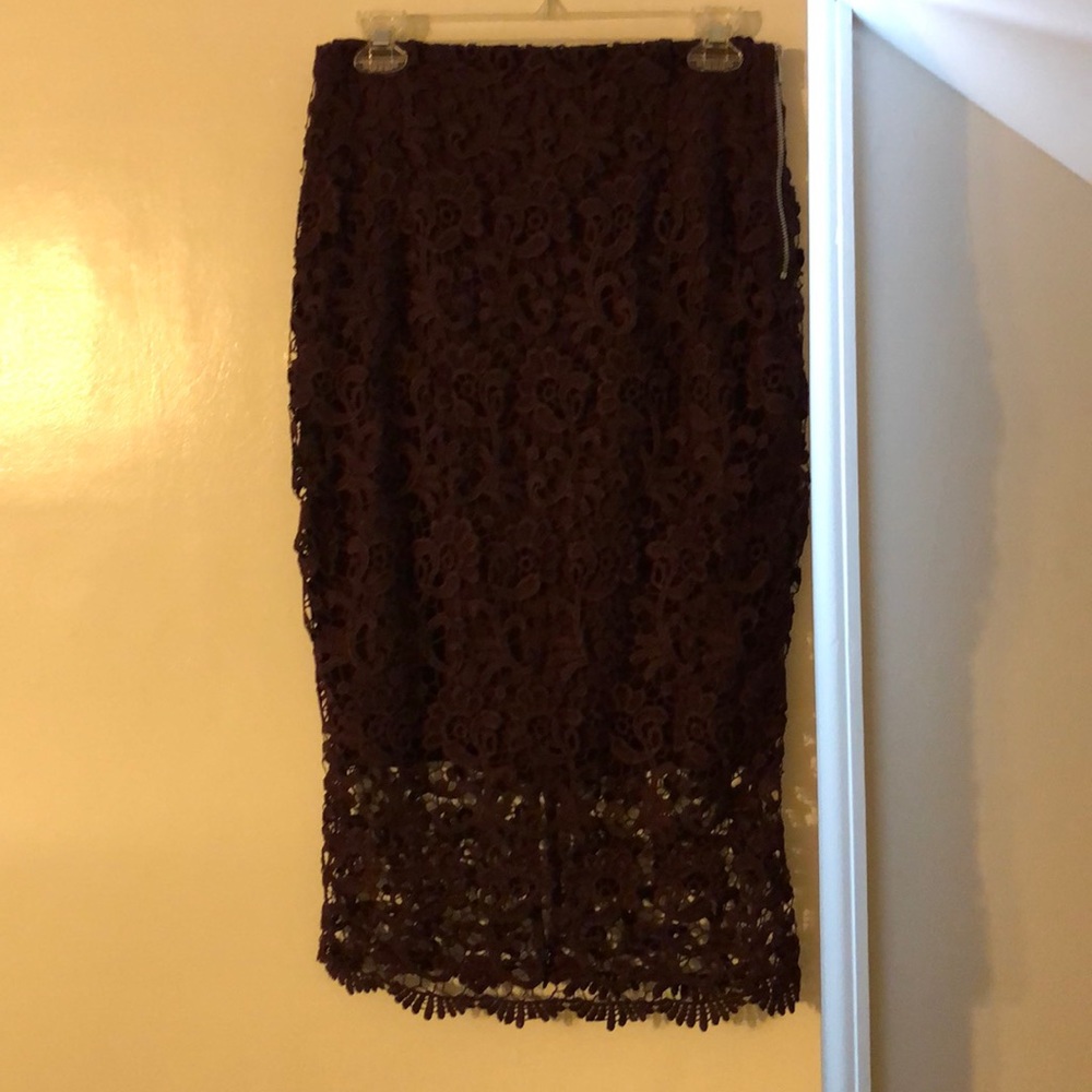 Maroon skirt